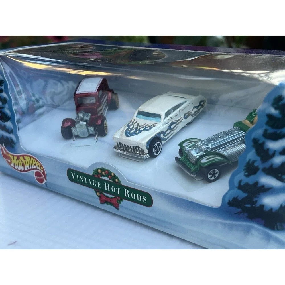 Y2K 2000 Hot Wheels Vintage Hot Rods 3-pack Holiday Gift Set 1:64 Diecast New